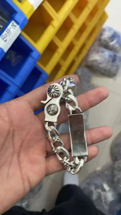 Retro domineering bracelet hip-hop personality men's cross bracelet