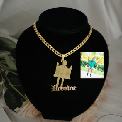 Custom Picture Necklace Custom Jewelry Pendant With Picture Chain Necklace Jewelry