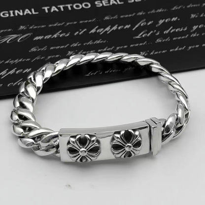 Retro domineering bracelet hip-hop personality men's cross bracelet