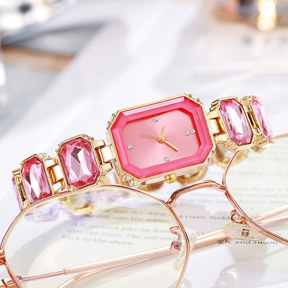 High-value rock candy full diamond watch with great elegance