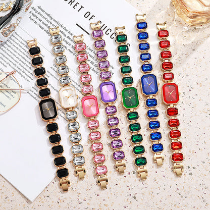 High-value rock candy full diamond watch with great elegance