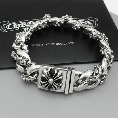 Retro domineering bracelet hip-hop personality men's cross bracelet
