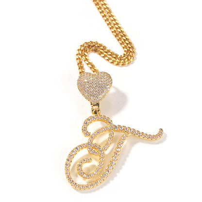 mens gold chain love button head floral necklace