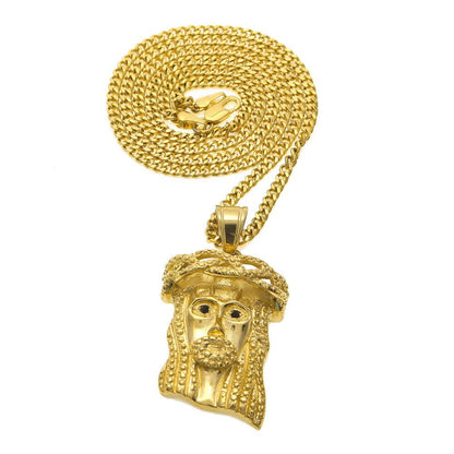Hip Hop Winged Angel Pendant Necklace