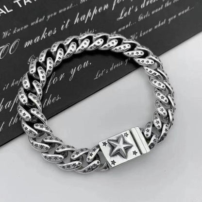 Retro domineering bracelet hip-hop personality men's cross bracelet