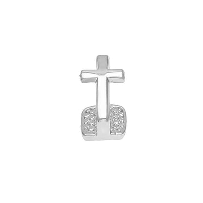 Hip-hop polished braces with gold electroplating