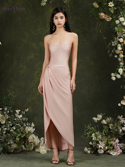 Elastic Long Bodycon Sleeveless Mermaid Lace UP Back Evening Gowns